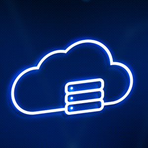 Illustrated cloud with three small squares displayed in front of it. The squares represent different repositories stored within the cloud. 
