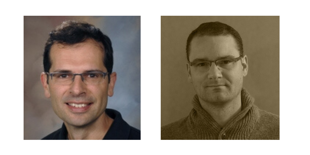 Headshots of Drs. Guilherme del Fiol and Aaron Quinlan