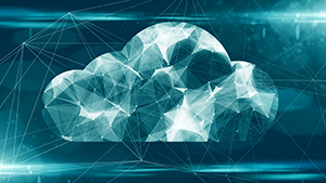 Abstract image depicting cloud computing.