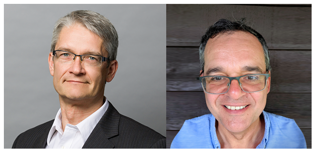 Professional Headshots of Dr. Warren Kibbe (pictured left) and Dr. Jonas Almeida (pictured right).
