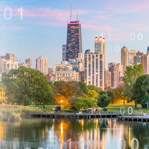Chicago, Illinois with coding numbers