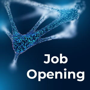 Nebulous image of DNA and text reads Job Opening