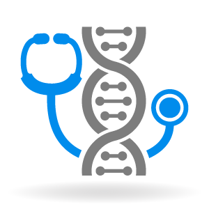 A stethoscope and a strand of DNA blended together denotes a new tool that allows researchers to more easily integrate clinical and genetic data.     