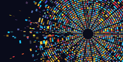 Image of multicolored circle plot representing different genes
